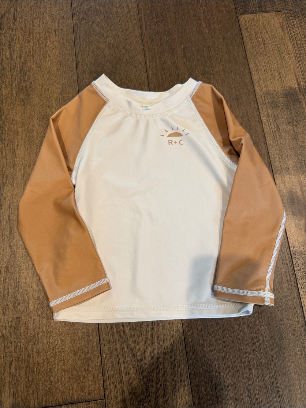 Baby/toddler Boys swim Marigold Rash Guard - Long Sleeve Top